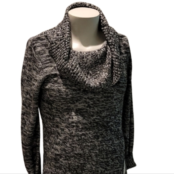 Iz Byer Sweaters - IZ BYER Cowl Neck Sweater Assymatric zipper Large Black G…